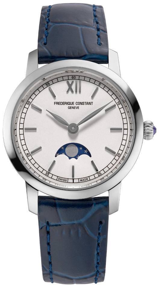 Classics Slimline Ladies Moonphase Watch FC-206SW1S6 | Frederique